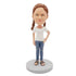 Custom Cute Girl Bobbleheads With Two Braids